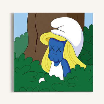 kaws蓝精灵2 90x50厘米