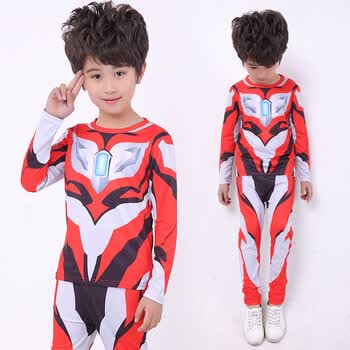 奥特曼衣服夏季童装男童夏装2018新款套装儿童中小童宝宝潮装 捷德