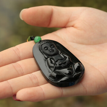 老坑糥种宝宝佛墨翠挂件b9424新品