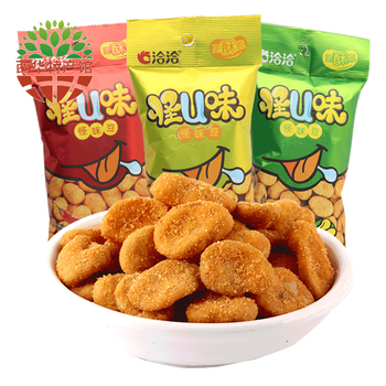 【西华馆】洽洽怪味豆60gx10袋童年怀旧小零食炒货恰恰怪u味麻辣豆