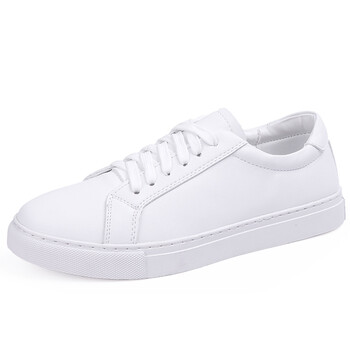 男女鞋夏季透气韩版潮流白色男士鞋子平底春秋新款白鞋板鞋男 白色 43