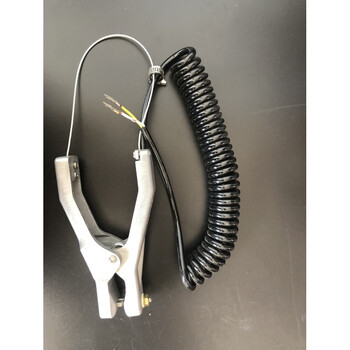 静电夹报警器夹子夹油罐车用接地夹独立式防爆静电接地钳 单夹 2米