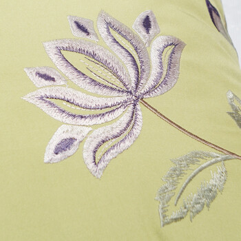 
                                        avigers 田园绣花沙发抱枕靠垫  床头汽车靠背垫 春花傍柳绿 45cm*45cm含芯                