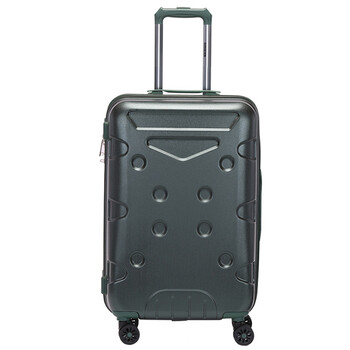 瑞世（SUISSEWIN） SN6603 磨砂面商务万向轮PC材质拉杆箱登机箱 20英寸 墨绿色