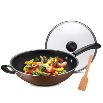
                                        爱仕达炒锅ASD少油烟不粘锅 电磁炉通用烹饪锅具NWG8334E 34CM                