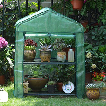 姜芮植物盆栽多肉遮阳保温棚防雨温室花棚冬季花卉花房钢架暖房保暖棚2层 Pe 绿 69 49 92cm 图片价格品牌报价 京东