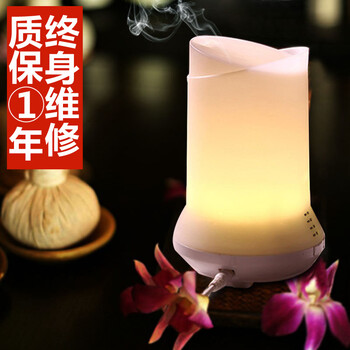 
                                        阿格奇 香薰灯精油灯插电超声波香薰机家用 白色                