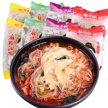 杨掌柜麻辣江湖酸辣粉袋装 多口味8袋混合装非油炸红薯粉丝方便面夜宵