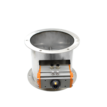 众之鑫 304不锈钢气动风量调节阀气缸风阀通风管道圆形蝶阀定制 at-52