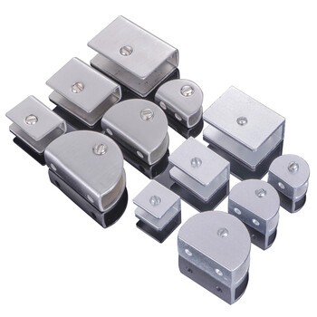 不锈钢玻璃夹太空铝玻璃支架托架支撑玻璃卡子层板夹固定夹zy 太空铝