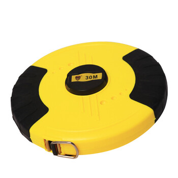 圆盘卷尺 20米50米工程测量尺子 手摇式圆盘纤维卷尺 010 50米