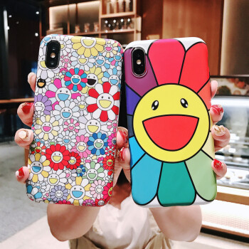 【京東精選】卡通太陽花6s蘋果x手機殼xs max/xr/iphonex/8plus/7p女