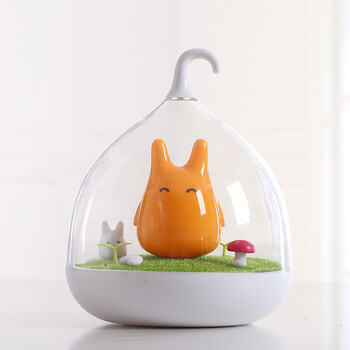 礼物送男友创意led节能触碰便携手提小台灯 生日礼物女生 橙精灵 礼袋