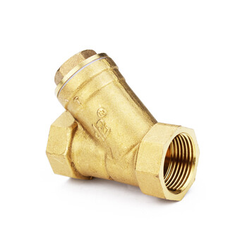 y型全铜过滤器 暖气管道过滤阀门 家用暖通过滤网 4分6分 dn15 20