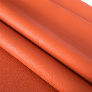 梦卡琳皮革面料布料软包弹力床头修复沙发硬包皮革 一件1米 橘色