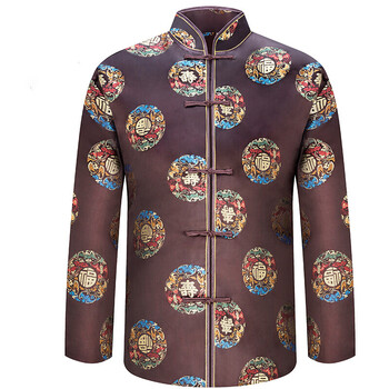 寿衣男全套七件套 唐装老人冲喜寿衣殡葬用品死人衣服 九件套小码(多