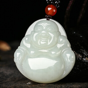 佳媛玉业 开光和田玉大观音佛玉吊坠 男女情侣款大