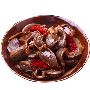香辣鸭胗四川小吃麻辣美食卤味小吃零食休闲食品款 香辣