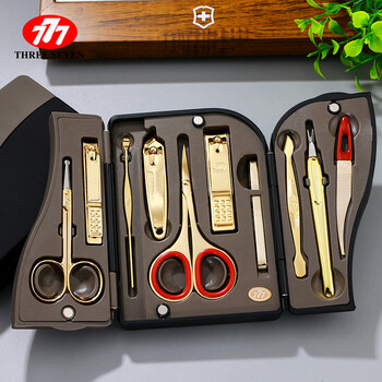 777指甲刀套装 指甲剪挖耳勺指甲钳套装 美甲修指甲工具套装 金配件