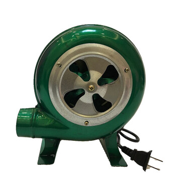 鼓风机220v家用炉灶鼓风机小型烧烤助燃风机调速鼓风机y 30w{带风罩}