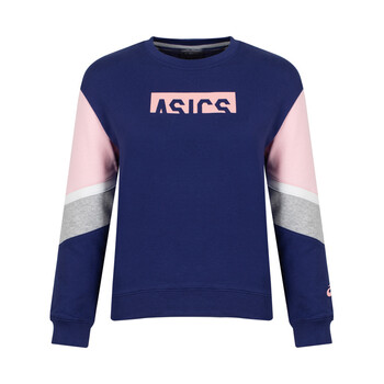asics/亚瑟士 女童大童圆领卫衣 套头衫 2154a011-020 蓝色 140cm