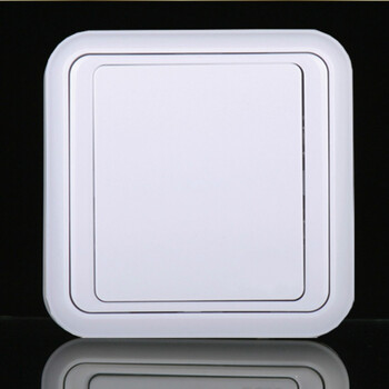 tj开关插座一位开关白板 盖板白色 层次边精品墙壁家用