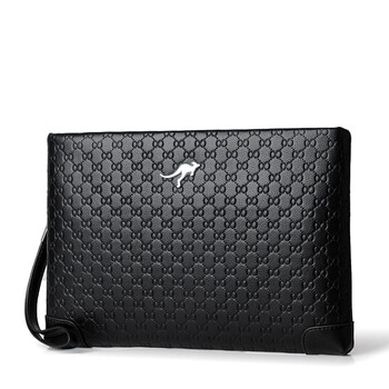 袋鼠男士手包新潮流格调耐磨耐用拉链手拿包 马蹄纹1002-1小号