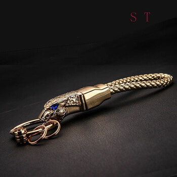 汽车钥匙扣男士腰挂件适用宝马奔驰奥迪大众个性创意编织绳链 太空黑