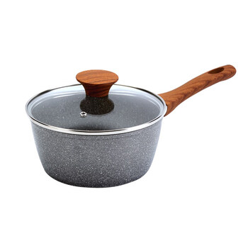 麦饭石小奶锅不粘迷你宝宝婴儿辅食热煮牛奶锅加厚18cm 麦饭石奶锅