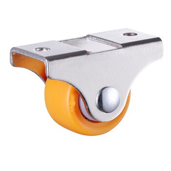 1寸轻型尼龙轨道轮 定向脚轮家具书柜滑轮小床轮子抽屉轮子小滑轮 四