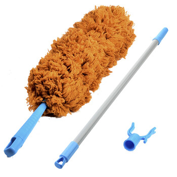 天花板扫把可伸缩 鸡毛掸子家用除尘扫天花板扫把可伸缩加长蜘蛛网