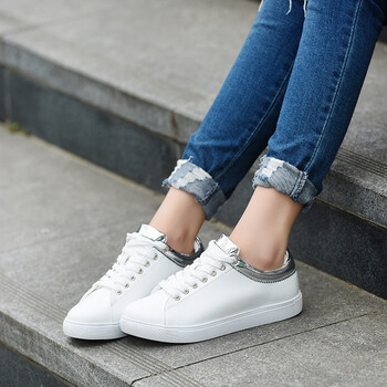 初中生小白鞋女鞋2016春夏休闲女鞋新款白色休闲运动鞋女韩版系带单鞋