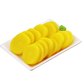 韩国盐渍腌黄萝卜泡菜紫菜包饭寿司食材爽口萝卜酸甜500g大