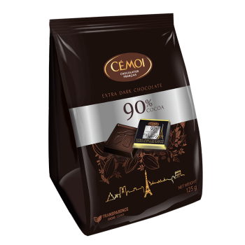 赛梦（CEMOI）法国进口黑巧克力 90%迷你黑巧克力125g