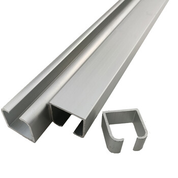 定制小号推拉门轻型吊轨 推拉门导轨 衣柜滑道 家具铝材 单滑轮走轨道