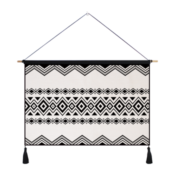 北欧几何挂毯挂布ins背景布民宿风格装饰房间壁毯卧室客厅装饰画 几何