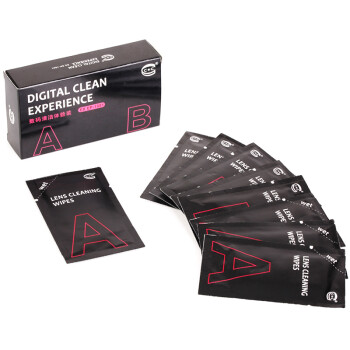 C&C EX EP-1081 数码清洁体验装 超细无纺镜头纸 单反相机擦拭干湿纸巾