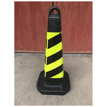 塑料路锥锥筒锥形桶隔离桩交通警示柱路障雪糕桶请勿泊车禁止停车 黑