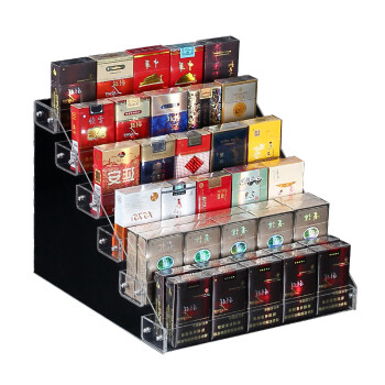烟架子展示架亚克力放香烟架子烟盒售烟架烟柜货架 六层 展示香烟60包