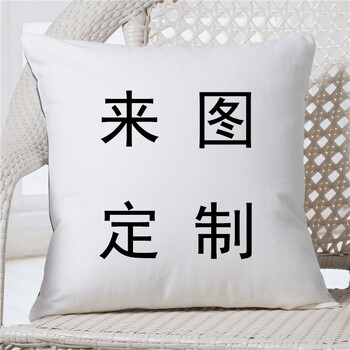 来图定做抱枕头靠垫婚纱照片双面图案定制节日婚庆礼品生日礼物 45*45