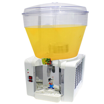 锦厨乐商用三缸冷冻饮料机喷淋式大口径果粒机奶茶店