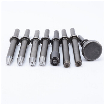 气动铆钉枪头 半空心实心铆钉锤头气动锤交通广告标牌铆钉头 全套8只