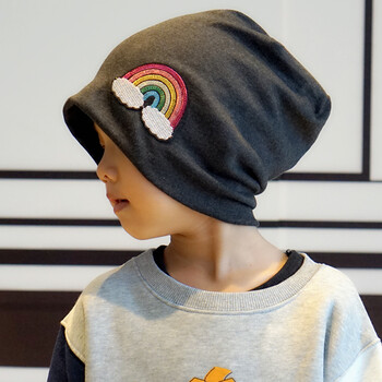 男孩冬帽子儿童套头帽男童包头帽儿童帽男潮秋冬堆堆帽男宝宝脖套 深