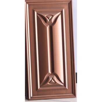 别墅大门对开门锌合金入户阳台玻璃防盗门不锈钢仿真铜门 仿真黄铜