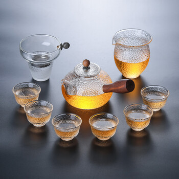 2018新款特价日式加厚耐热玻璃整套功夫茶具家用简茶壶器透明茶杯茶道