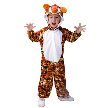 咕咕爱 儿童动物演出服装圣诞节动物衣服兔恐龙衣服虎鸡鸭狗青蛙表演