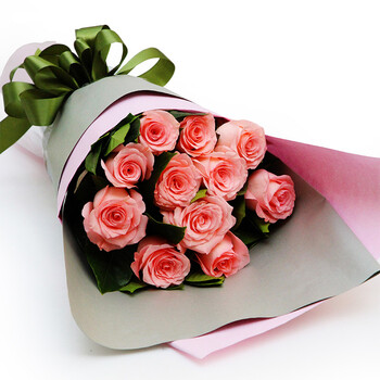 花宿名家鲜花速递【可指定日期送达】生日礼物 创意鲜花 11支红玫瑰花