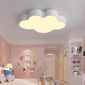 儿童房间灯云朵吸顶灯简约现代led卧室灯男女孩创意个性卡通幼儿园