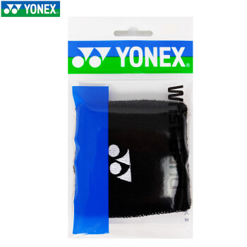 YONEX尤尼克斯yy羽毛球护腕AC019羽毛球篮球运动护腕棉制吸汗春夏运动 AC019 黑色