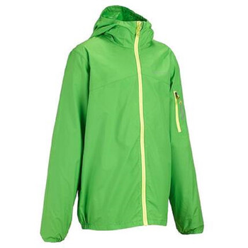 迪卡侬 儿童防晒衣 男童女童户外夏防紫外线 透气 皮肤衣quechua 绿色